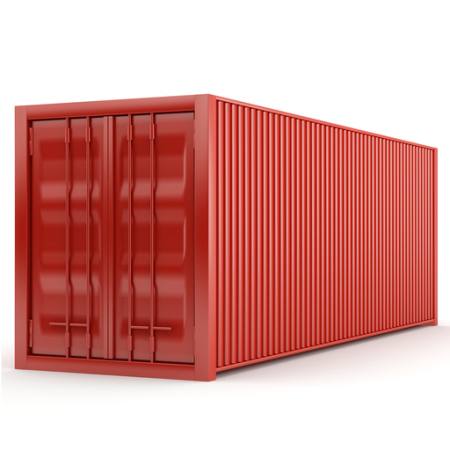 rød, kasse, container Sergii Pakholka - Dreamstime