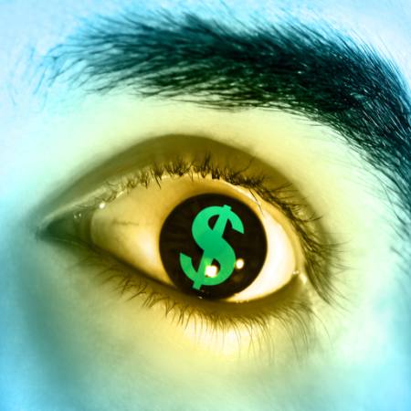 penge, dollar, øjne, øjenbryn Andreus - Dreamstime