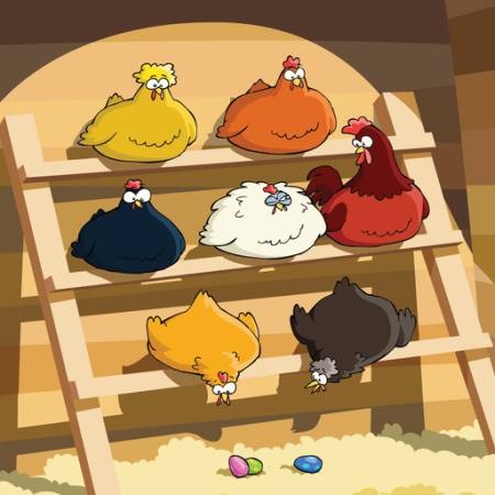 kylling, æg, æg, hus, lys Dedmazay - Dreamstime