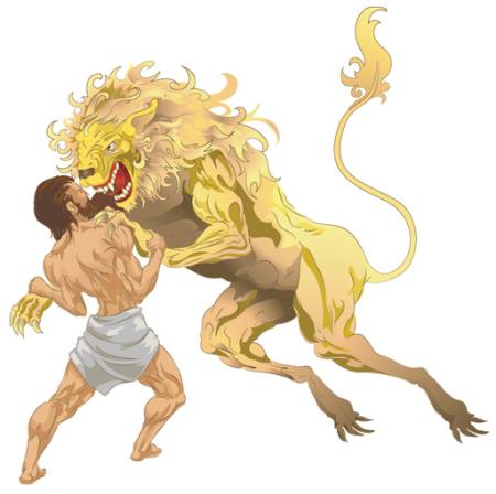 løve, Hercules, gul, kamp, ​​dyr Christos Georghiou - Dreamstime