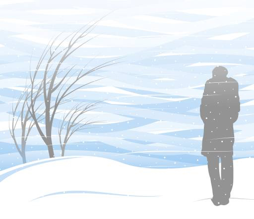 vinter, sne, person mand, snestorm, tra Akvdanil