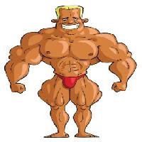 Pixwords Billedet med muskler, krop, mand, stærk Dedmazay - Dreamstime