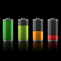 Pixwords Billedet med batteri, dræn, grøn, gul, rød Koya79 - Dreamstime