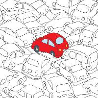 Pixwords Billedet med rød, bil, marmelade, trafik Robodread - Dreamstime