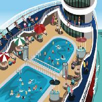 skib, fest, cruise, pool, folk Artisticco Llc - Dreamstime