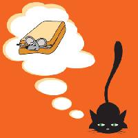 Pixwords Billedet med mus, kat, dyr, mus, rotte, sandwitch Lillia - Dreamstime