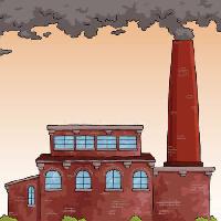 Pixwords Billedet med røg, fabrik, bygning Dedmazay - Dreamstime