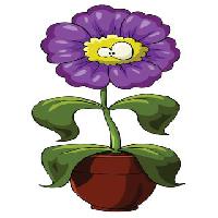 Pixwords Billedet med blomst, Bown, lilla, øjne, grøn, Dedmazay - Dreamstime