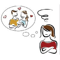 Pixwords Billedet med kvinde, kæreste, elskerinde, tanker, tænke, trist, kærlighed Nuriagdb - Dreamstime