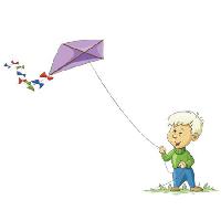 Pixwords Billedet med barn, leg, kite, flyve Dedmazay - Dreamstime