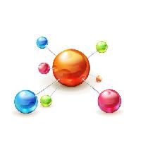 Pixwords Billedet med atom, bold, bolde, farve, farver, orange, gron, pink, bla Natis76