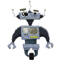 hjul, øjne, hånd, maskine, robot Dedmazay - Dreamstime