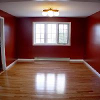 tom, lys, vinduer, gulv, rød, værelse Melissa King - Dreamstime