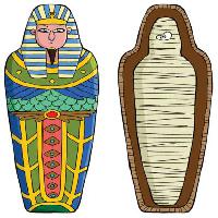 Pixwords Billedet med mumie, døde, øjne Dedmazay - Dreamstime