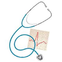 Pixwords Billedet med stetoskop, medicinske, instrument, objekt, diagram, puls Raman Maisei - Dreamstime