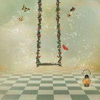 Pixwords Billedet med swinger, sommerfugle, sommerfugl, lys Franciscah - Dreamstime