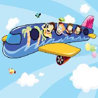 Pixwords Billedet med fly, glad, turister, baloons, himmel, flyvemaskine Zuura - Dreamstime